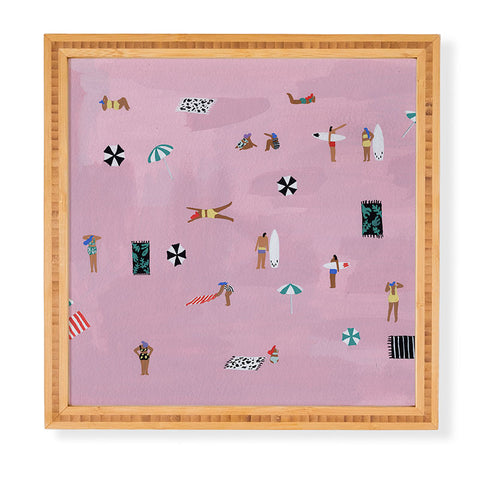 Helo Birdie Lay down Framed Wall Art