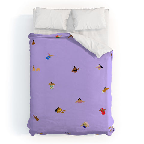 Helo Birdie Lilac Blues Duvet Cover