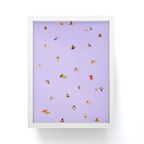 Helo Birdie Lilac Blues Framed Mini Art Print