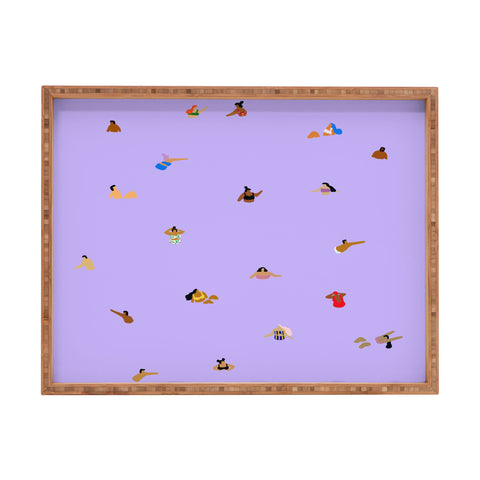 Helo Birdie Lilac Blues Rectangular Tray