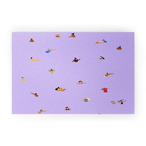 Helo Birdie Lilac Blues Welcome Mat