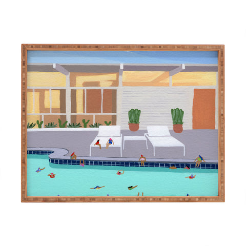 Helo Birdie Mid Century Pool Rectangular Tray
