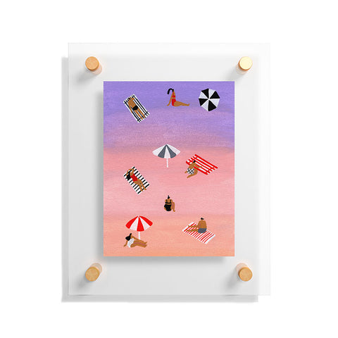 Helo Birdie Ombre purple Floating Acrylic Print