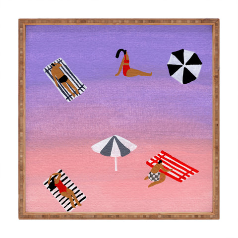 Helo Birdie Ombre purple Square Tray