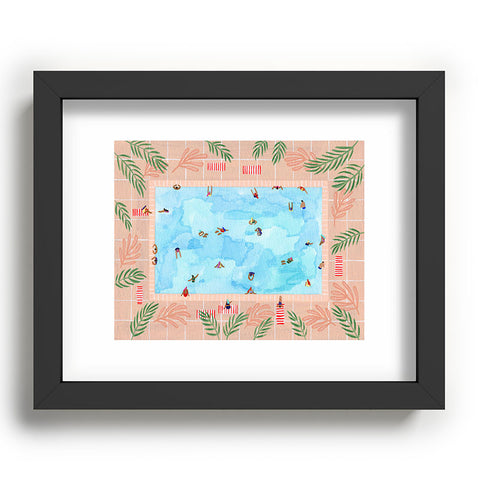 Helo Birdie Peachy Palms Recessed Framing Rectangle