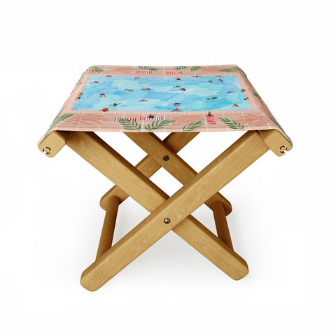 Helo Birdie Peachy Palms Folding Stool