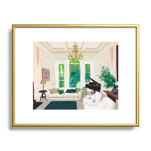 Helo Birdie Pimlico house Metal Framed Art Print