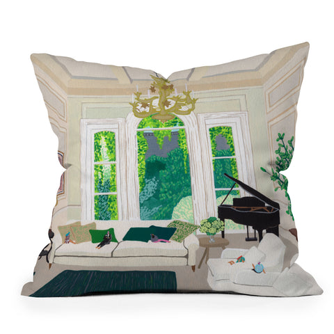 Helo Birdie Pimlico house Throw Pillow