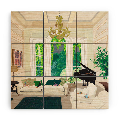 Helo Birdie Pimlico house Wood Wall Mural