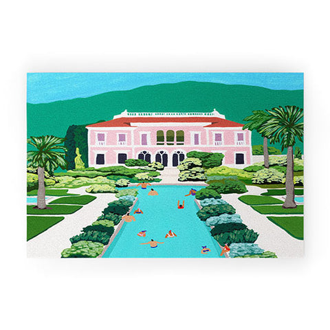 Helo Birdie Pink Palace Welcome Mat