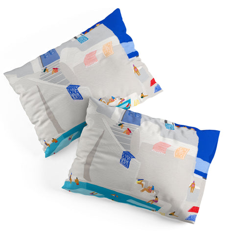 Helo Birdie Santorini Sun Pillow Shams