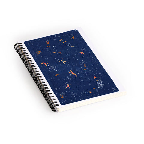 Helo Birdie Sky swim Spiral Notebook