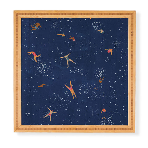 Helo Birdie Sky swim Framed Wall Art
