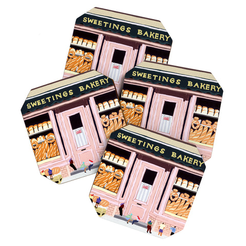 Helo Birdie Sweetings Bakery Coaster Set