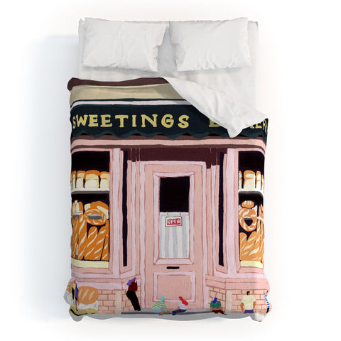 Helo Birdie Sweetings Bakery Duvet Cover