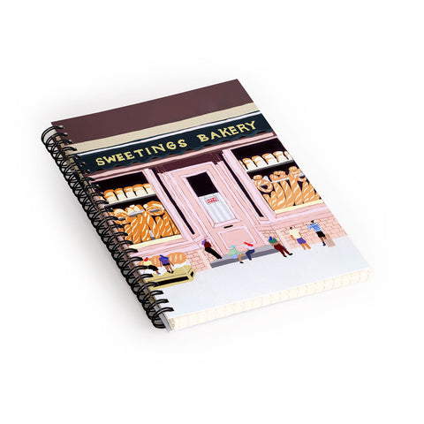 Helo Birdie Sweetings Bakery Spiral Notebook
