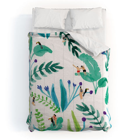 Helo Birdie Toucan jungle Comforter