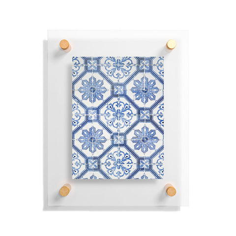 Henrike Schenk - Travel Photography Blue Portugese Tile Pattern Floating Acrylic Print