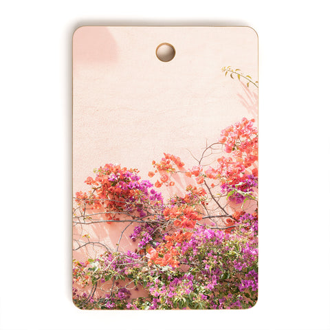 Henrike Schenk - Travel Photography Bougainvillea Flowers in Color Cutting Board Rectangle