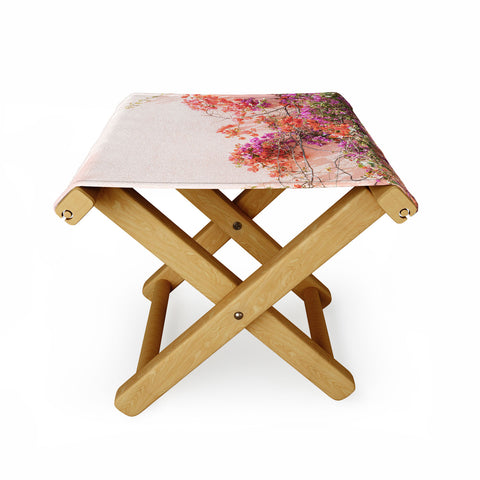 Henrike Schenk - Travel Photography Bougainvillea Flowers in Color Folding Stool