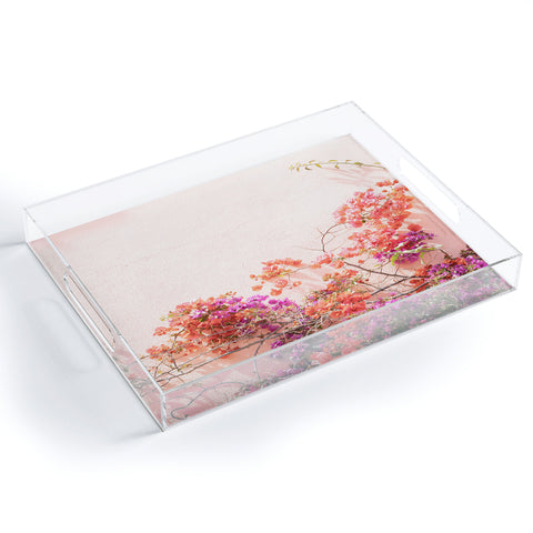 Henrike Schenk - Travel Photography Bougainvillea Flowers in Color Acrylic Tray