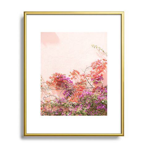 Henrike Schenk - Travel Photography Bougainvillea Flowers in Color Metal Framed Art Print