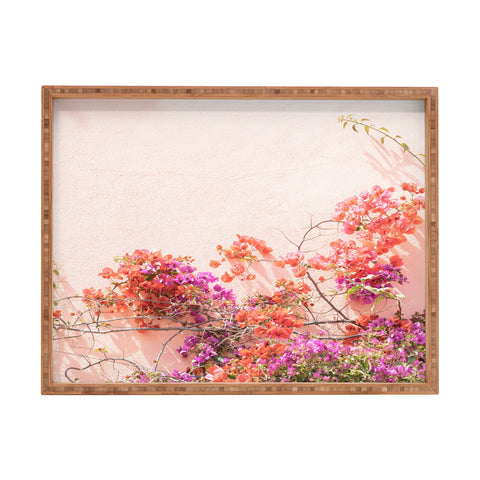 Henrike Schenk - Travel Photography Bougainvillea Flowers in Color Rectangular Tray