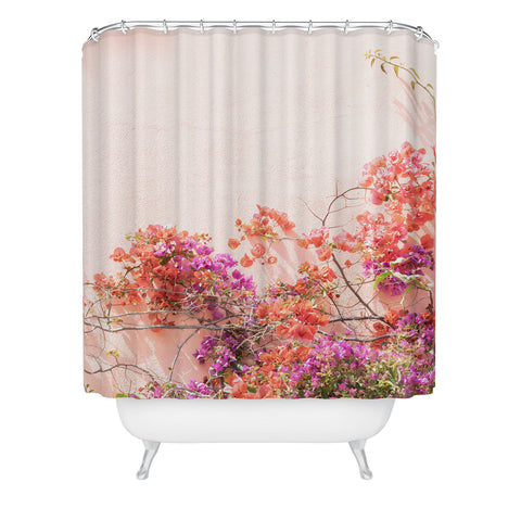 Henrike Schenk - Travel Photography Bougainvillea Flowers in Color Shower Curtain