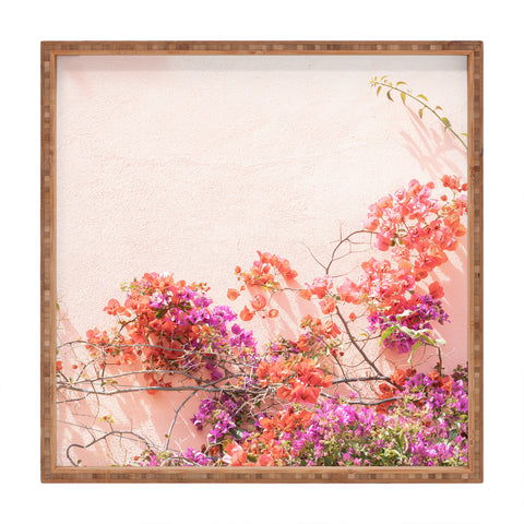 Henrike Schenk - Travel Photography Bougainvillea Flowers in Color Square Tray