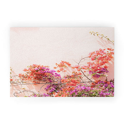 Henrike Schenk - Travel Photography Bougainvillea Flowers in Color Welcome Mat