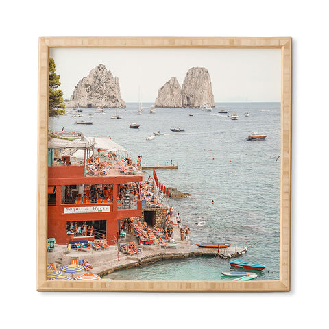 Henrike Schenk - Travel Photography Capri Island Summer Framed Wall Art
