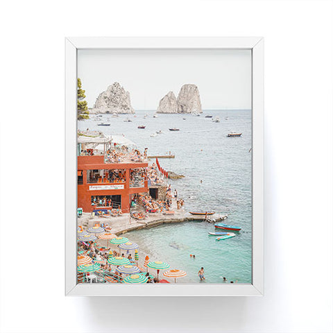 Henrike Schenk - Travel Photography Capri Island Summer Framed Mini Art Print
