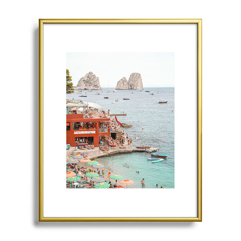 Henrike Schenk - Travel Photography Capri Island Summer Metal Framed Art Print