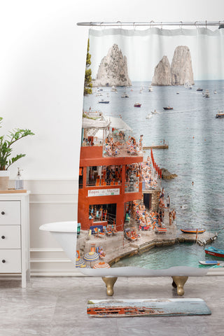 Henrike Schenk - Travel Photography Capri Island Summer Shower Curtain And Mat