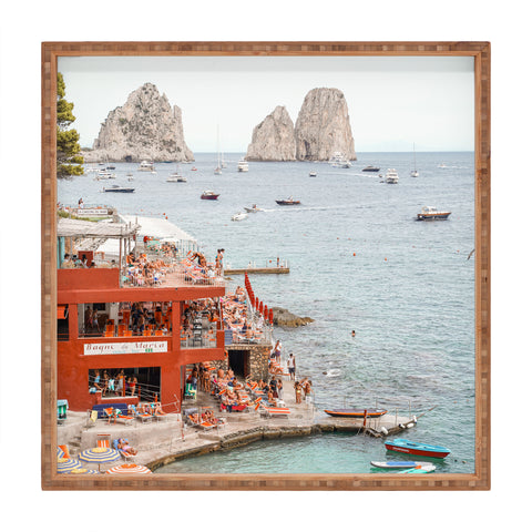 Henrike Schenk - Travel Photography Capri Island Summer Square Tray