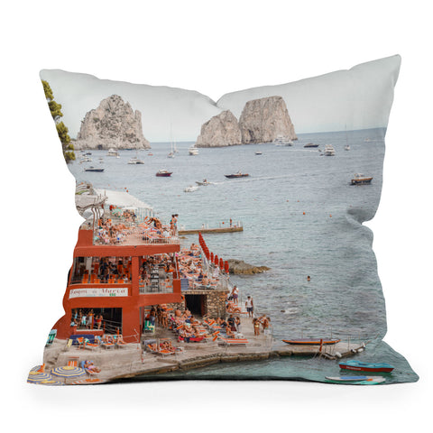 Henrike Schenk - Travel Photography Capri Island Summer Throw Pillow