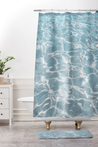 Henrike Schenk - Travel Photography Crystal Clear Blue Water Photo Shower Curtain And Mat