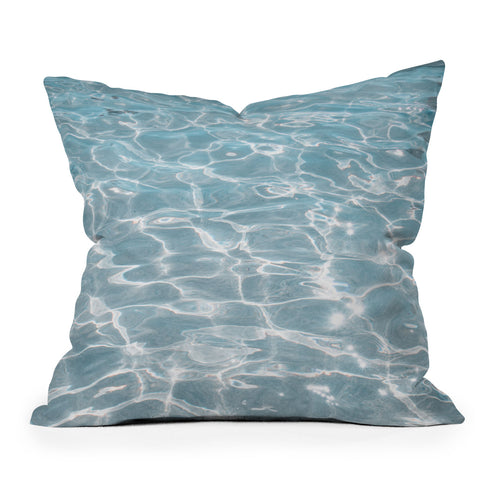 Henrike Schenk - Travel Photography Crystal Clear Blue Water Photo Outdoor Throw Pillow