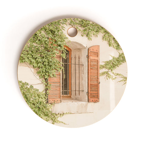 Henrike Schenk - Travel Photography French Window Shutters Photo Cutting Board Round