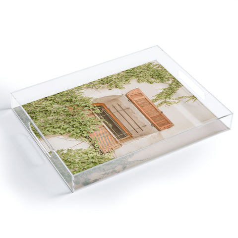 Henrike Schenk - Travel Photography French Window Shutters Photo Acrylic Tray