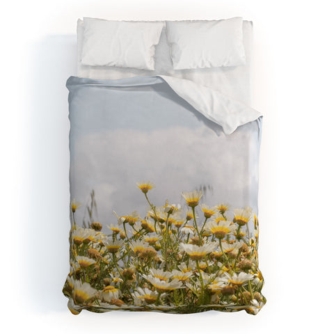 Henrike Schenk - Travel Photography Garden of Daisy Flowers Duvet Cover