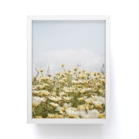 Henrike Schenk - Travel Photography Garden of Daisy Flowers Framed Mini Art Print