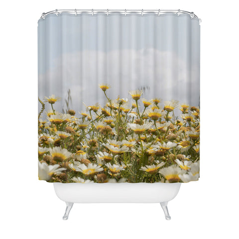 Henrike Schenk - Travel Photography Garden of Daisy Flowers Shower Curtain
