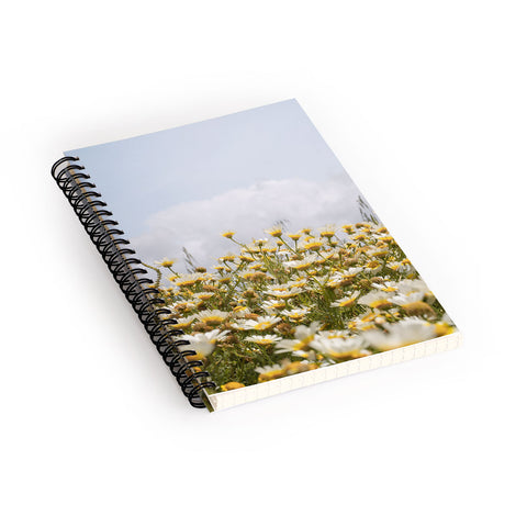Henrike Schenk - Travel Photography Garden of Daisy Flowers Spiral Notebook