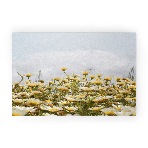 Henrike Schenk - Travel Photography Garden of Daisy Flowers Welcome Mat