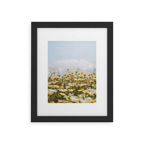 Henrike Schenk - Travel Photography Garden of Daisy Flowers Framed Art Print