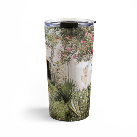 Henrike Schenk - Travel Photography Greece Summer Scenery With Plants Photo White Island Architecture Travel Mug
