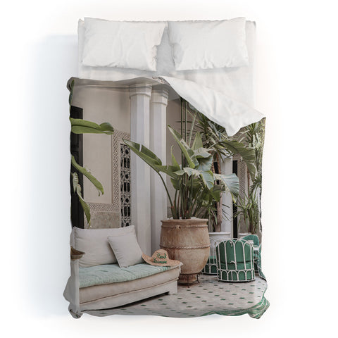 Henrike Schenk - Travel Photography Moroccan Riad In Marrakech Photo Arabic Interior Design Duvet Cover