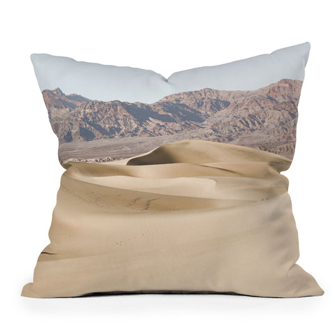 Henrike Schenk - Travel Photography Sand Dunes Of Death Valley National Park Outdoor Throw Pillow
