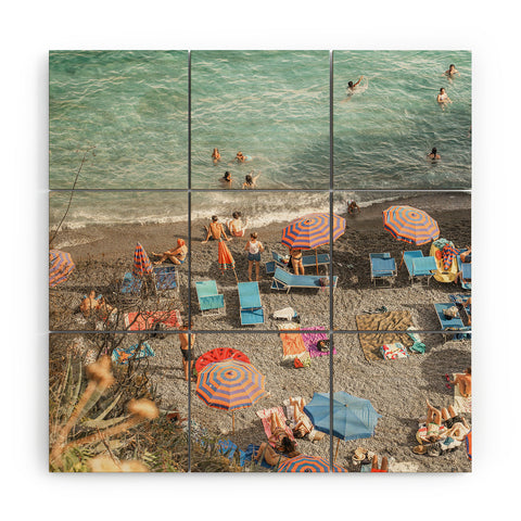 Henrike Schenk - Travel Photography Summer Afternoon in Positano Wood Wall Mural